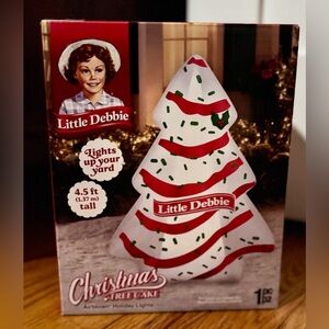 BRAND NEW Little Debbie Christmas Tree Cake Inflatable with Lights